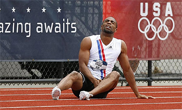 Tyson gay se lesiona en los Trials