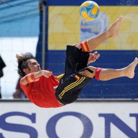 España vence a México en el Mundial de Fútbol-Playa